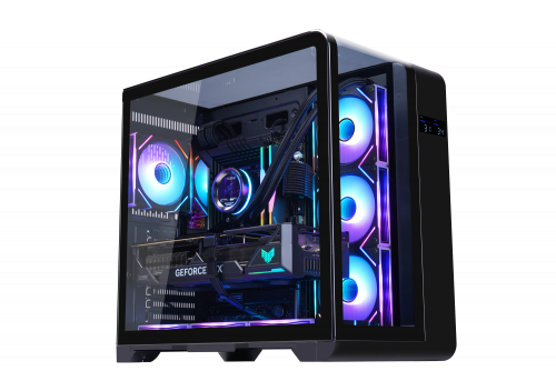 WJCOOLMAN WT PLUS GAMING CASE Black White