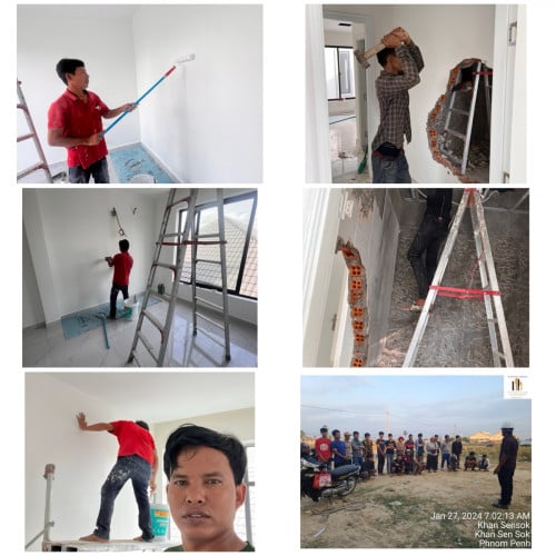 ជាងសំណង់ការងារស្អាតធ្វើកុងត្រាធានាគុណភាពជូន 100%