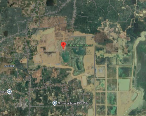 ដីលក់ 15 ហិចតា ក្បែររមណីយដ្ឋានវាយកូនហ្គោល CHHUN ON GOLF RESORT - Land​ For Sale