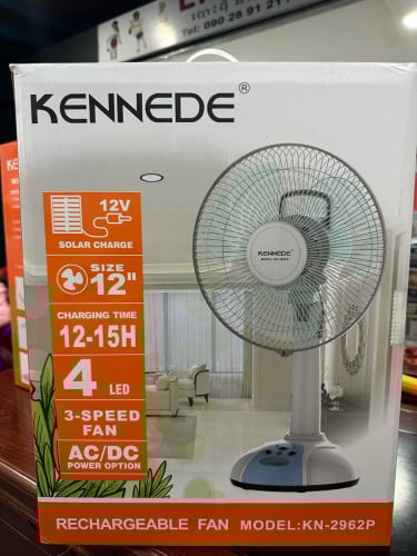 Rechargeable Fan 12” 8h