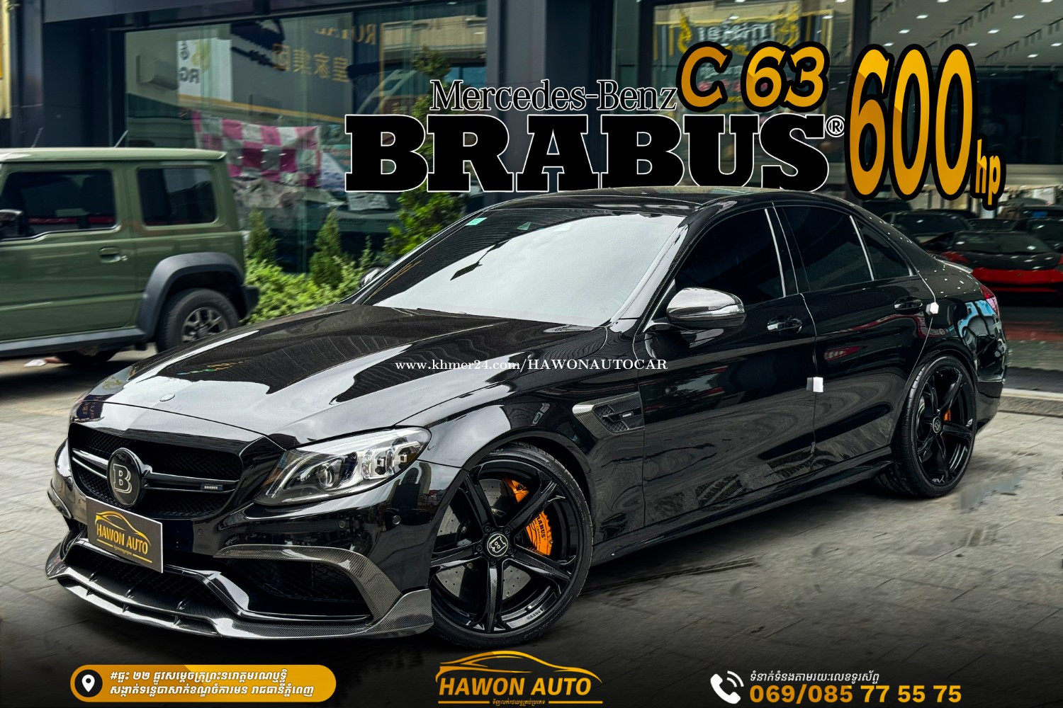 BRABUS C63 B40 600HP ( BRABUS C63 B40 600马力 ) price $120000 in Tonle ...