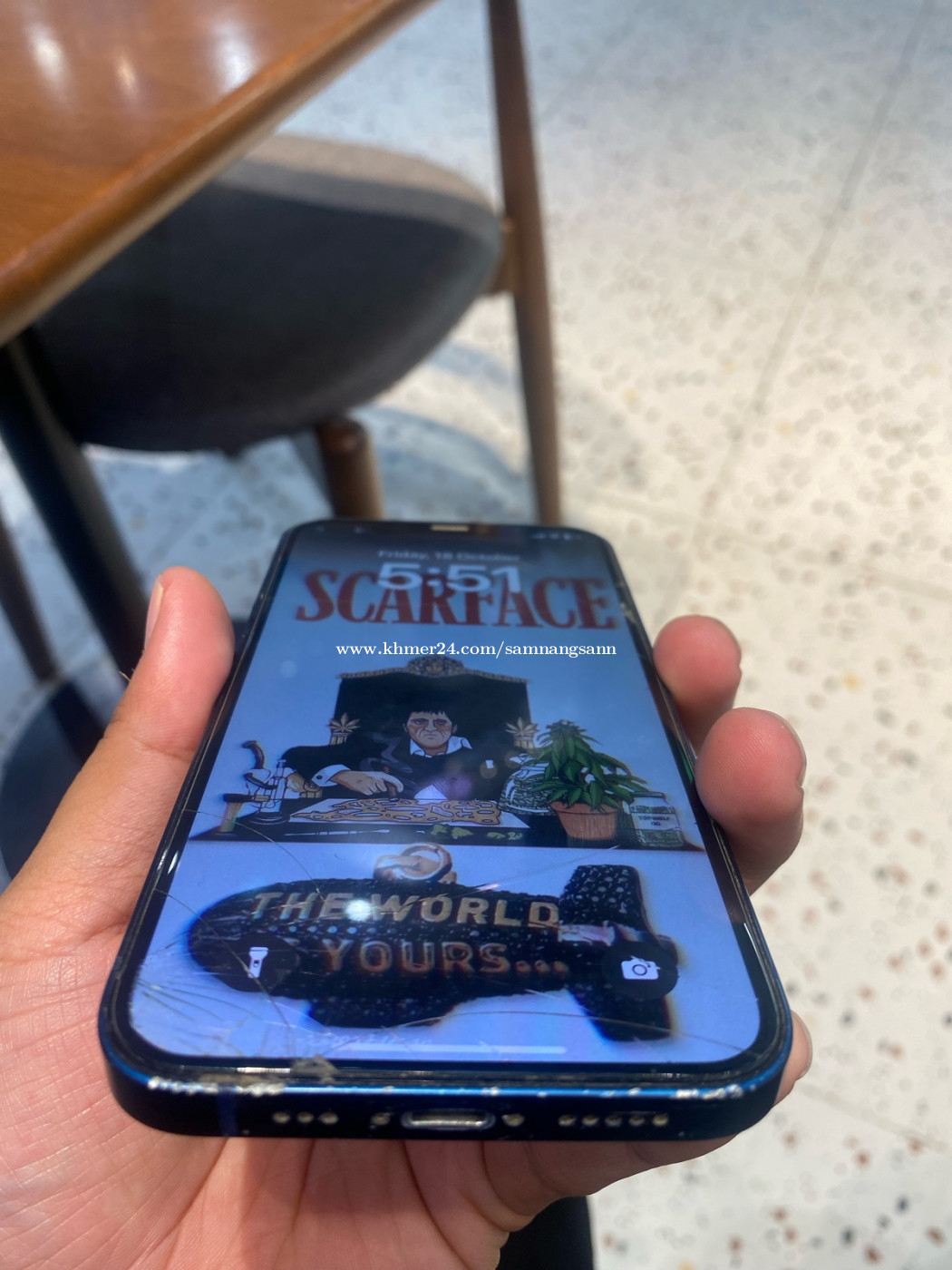 iphone 12 64g face ID, screen original, Crack screen Price 195.00 in