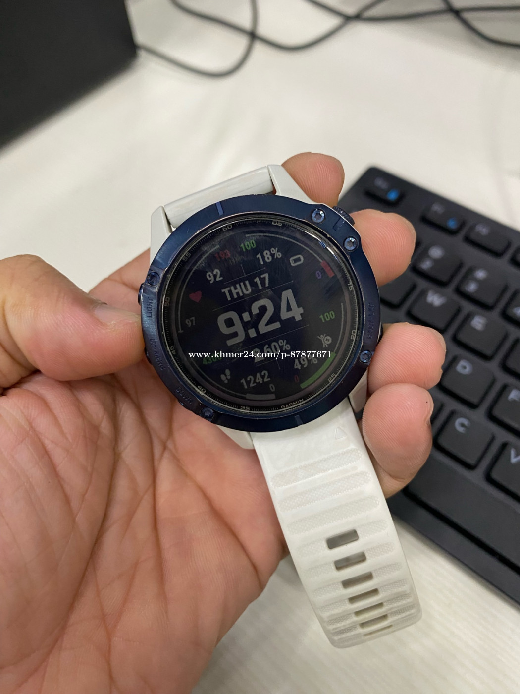 Garmin Fenix6 Pro Solar Titanium 47mmCondition 95 Price 3xx Inbox for price Telegram 087877671 369.00 Bo Samnang Khmer24