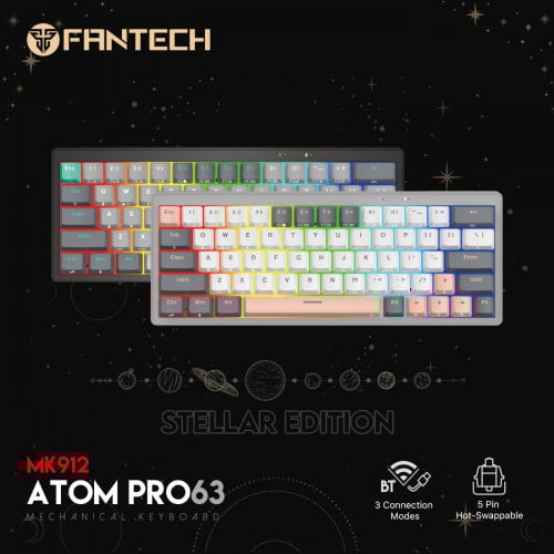Fantech MK912 ATOM Pro63 60% Gaming Keyboard