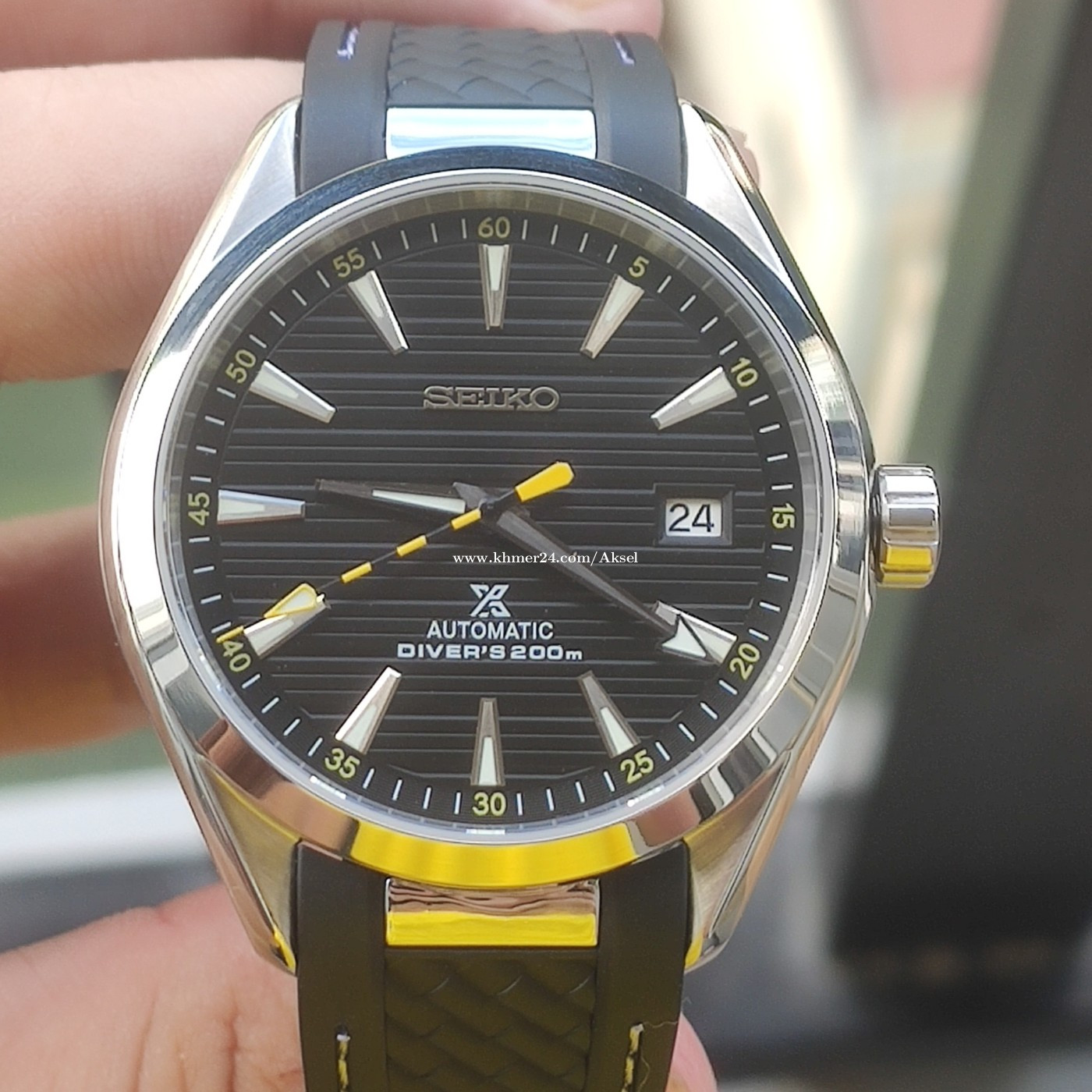 Seiko Mod Watch. New, 41mm, rubber strap, Original Seiko Nh35 Automatic