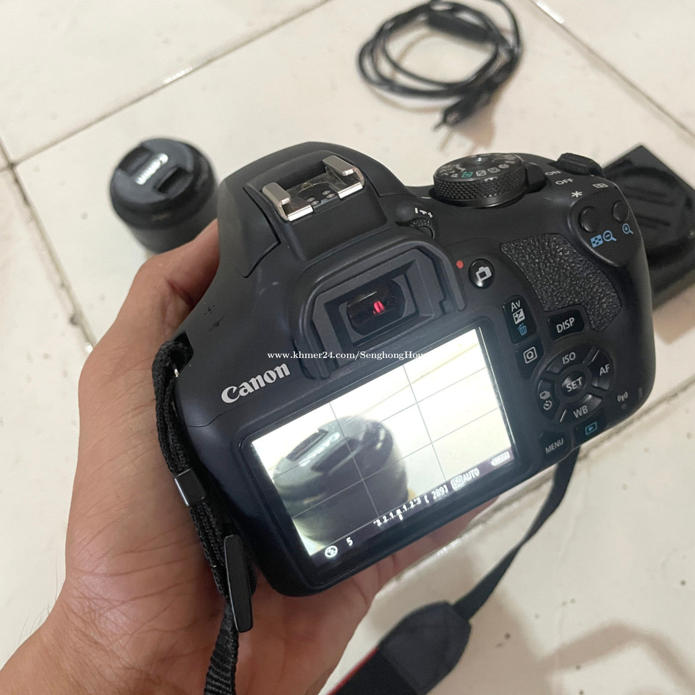 Canon EOS 2000D with portrait and zoom lens for sale Price 350.00 in