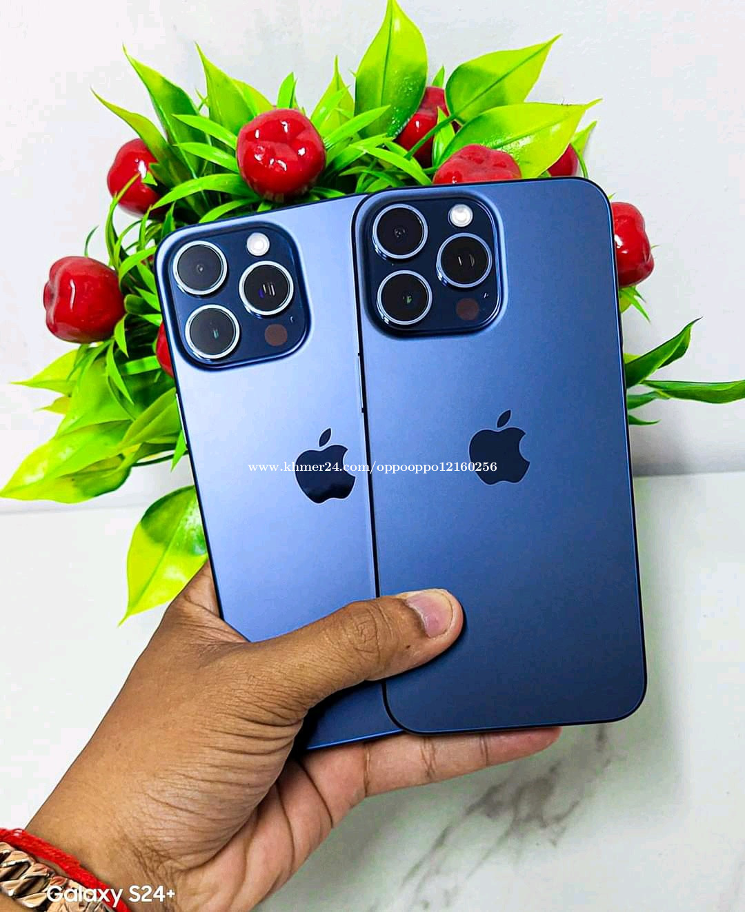 iPhone 15 Pro Max ZP Sim 2 Esim Blue Titanium 99 Price 945.00 in