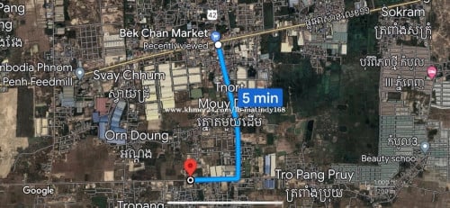 ដីលក់នៅក្រោយផ្សារបែកចាន