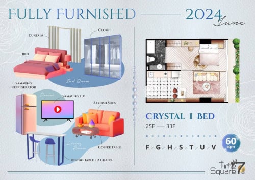 1Bedroom Fully Furnished