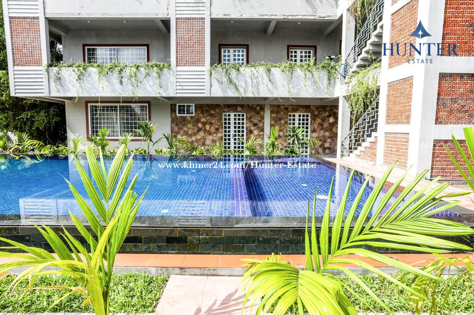 Two Bedroom Apartment for Rent in Siem Reap price $350.00 in Sla Kram, Krong Siem Reab, Siem Reap, Cambodia - Hunter Estate | Khmer24.com