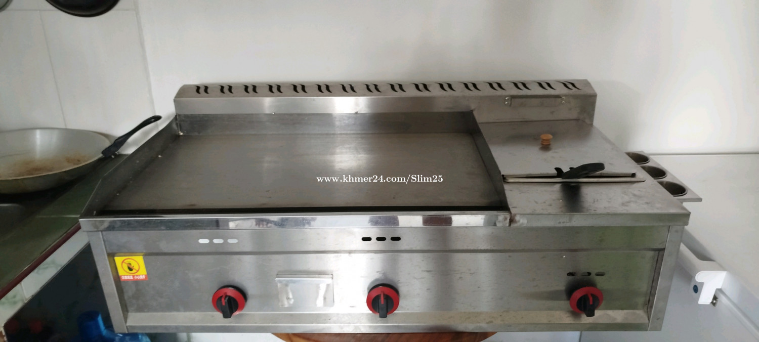 Hot plate grill with deep fry price 380.00 in Tuol Tumpung Pir