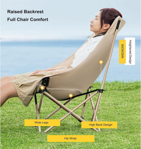 Camping Chair, Portable Outdoor 90x63x60cm