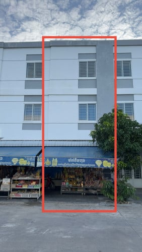 ផ្ទះអាជីវកម្មE0,E1,E2 ស្ថិតនៅបុរីពិភពថ្មីគម្រោងទី1 ផ្លូវជាតិលេខ3