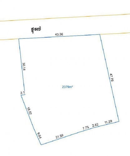 ដីសម្រាប់លក់ ខាងលិចផ្សារបុរីពិភពថ្មីឈូកវ៉ា2