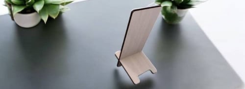 Custom Cut Phone Stand Holder with Name