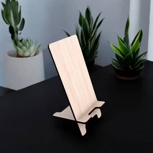 Custom Cut Phone Stand Holder with Name