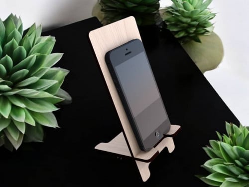 Custom Cut Phone Stand Holder with Name
