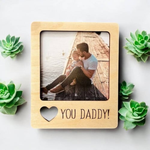 Custom Wooden Picture Frame with Stand (Colored Picture Not Included)