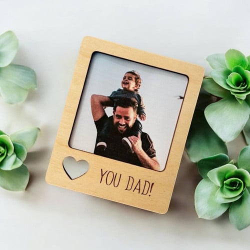Custom Wooden Picture Frame with Stand (Colored Picture Not Included)