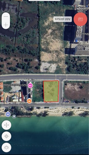 Land for sale located opersit O tres Beach Preasihnouk Province