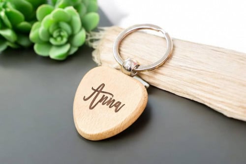 Heart Shape Keychain with Custom Name/Logo/Photo/Wordings