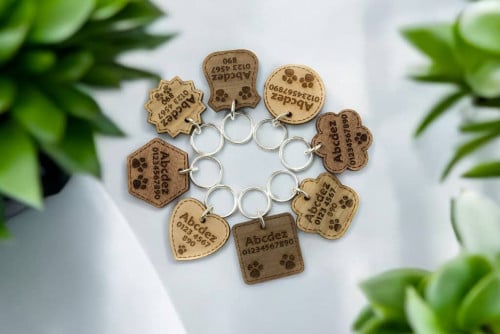 Custom Cut Keychain for Furry Babies with Name/Logo/Wordings