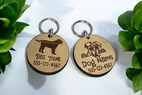Custom Cut Keychain for Furry Babies with Name/Logo/Wordings
