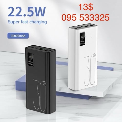 Power bank ទំហំ 30000mAh តំលៃ13$