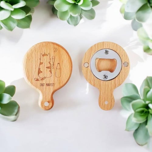 Custom Wood Bottle Opener