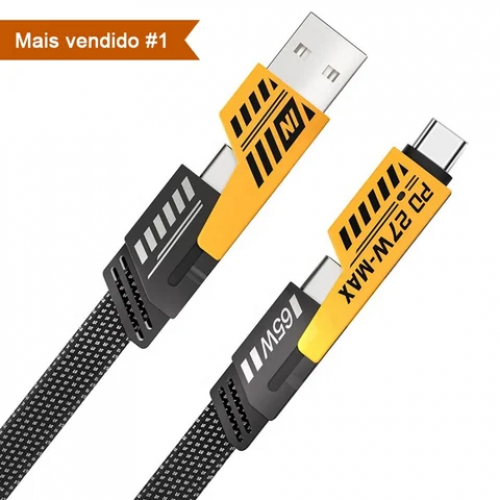4 in 1 Convertible Metal Data Cable Tipo C Braided Cable 65W  > តំលៃ: 3$
