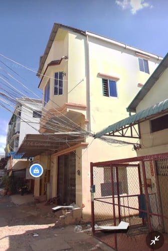 ផ្ទះអាជីវកម្មលក់ទំហំ ៦*១០នៅមុខផ្សារហេងលី