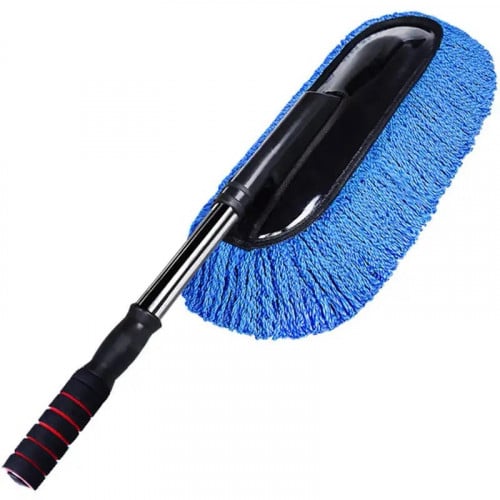 Adjustable rotation long handle car cleaning brush kit.