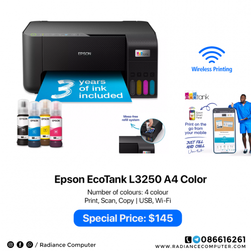 Printer Epson L3250 Wifi / Color /  Print-Scan-Copy