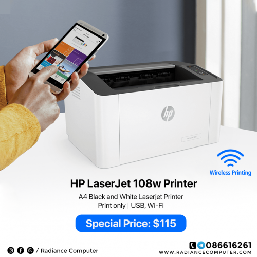 Printer HP 108W Print only Black-White Wifi