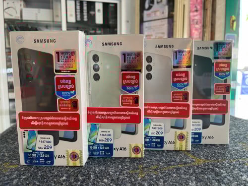 Galaxy A16(8G+8G/128GB)ថ្មីប្រអប់ធានា1ឆ្នាំតម្លៃពិសេសជូន