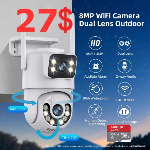 8Mp | 4k UHD icsee camera