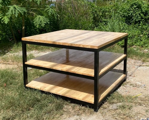 តុដាក់ម៉ាស៊ីន 🖤🤍L110*W110*H75cm