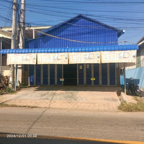 ឃ្លាំងជួល និងលក់  កែងស្តុបបំបែកលាច ប្លង់រឹង 69,000$ ចចារ ត្រូវការលុយ