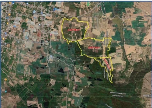 ដីសម្រាប់លក់/Land for Sale ប្រហែល5.3Km ពីរង្វង់មូលស្ពានព្រែកតាម៉ាក់, Property Code: VBRE01315