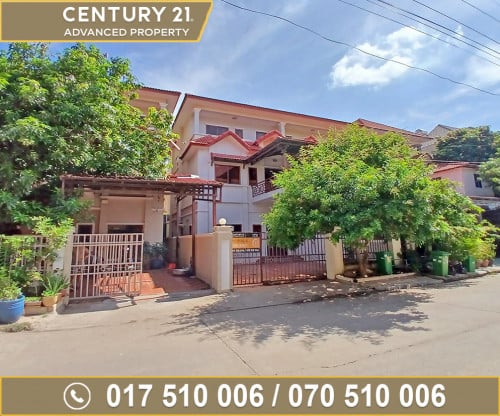 🏘វីឡាភ្លោះ (Twin Villa) សម្រាប់ជួល ក្នុងបុរី ពិភពថ្មីសំរោងអណ្ដែត