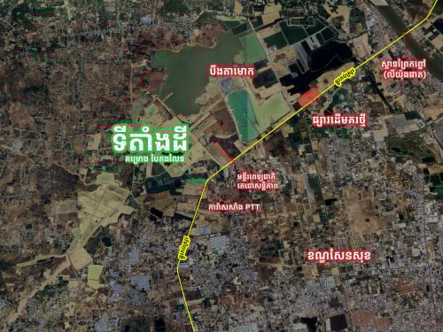 ដីលក់ក្នុងគម្រោងបៃតងលែន ផ្លូវកប់ស្រូវ