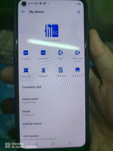 Tecno Pova 1 នៅស្អាត 95%