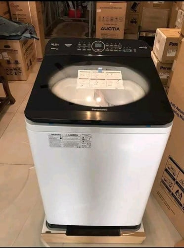 មានលក់ម៉ាស៊ីនបោកគក់ Panasonic 12 kg ថែមជើង