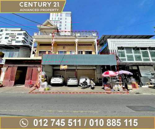 🏠ផ្ទះអាជីវកម្ម2ជាប់គ្នា (ខាង) សម្រាប់ជួល ជិតមហាវិថីម៉ៅសេទុង និងវិទ្យាល័យទួលស្វាយព្រៃ