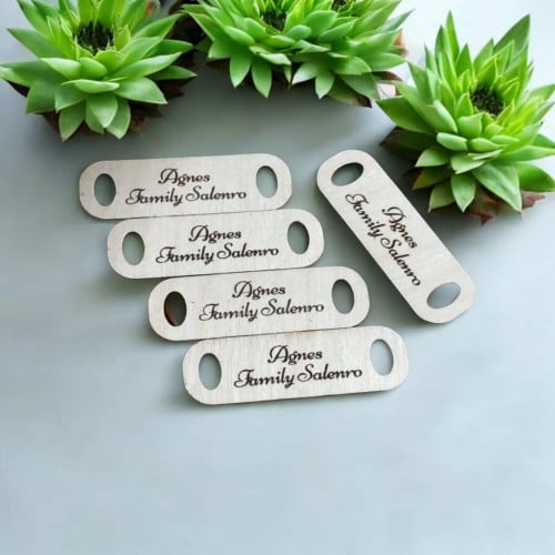Custom Laser Engraving Wood Tag