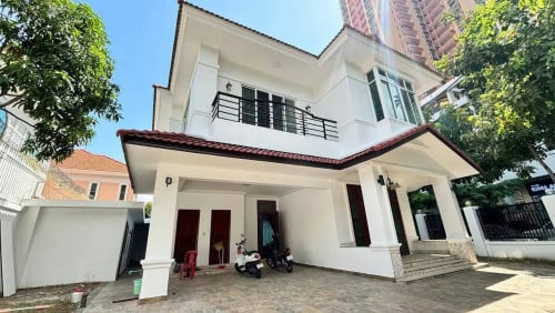 New Villa For Rent In Borey Tonle Bassace