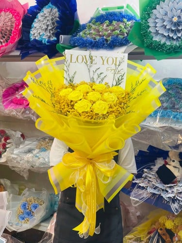 បាច់ផ្កាកុលាប 10ទង