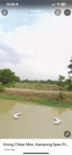 ដីលក់ក្រោយសាលាក្រុងច្បាមន ខេត្តកំពង់ស្ពឺ 600m