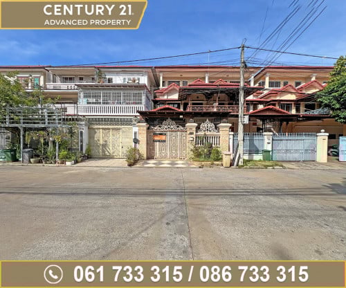 វីឡាភ្លោះ (Twin) ក្នុងបុរី ពិភពថ្មី អាស៊ីអាគ្នេយ៍ ផ្លូវណតប្រ៊ីដ ត្រូវការលក់បន្ទាន់ខ្លាំង