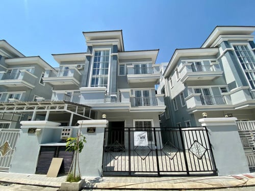 PreySor | Twin Villa for Sale Borey Phnom Penh Soksan $250,000